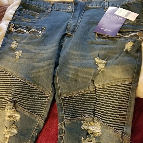 balmain jeans outfit